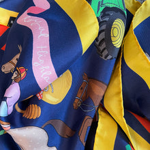 Load image into Gallery viewer, RHS x Karen Mabon Silk Scarf - Blue