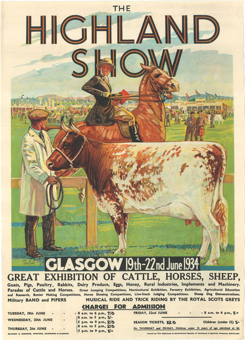 Poster - Glasgow 1934